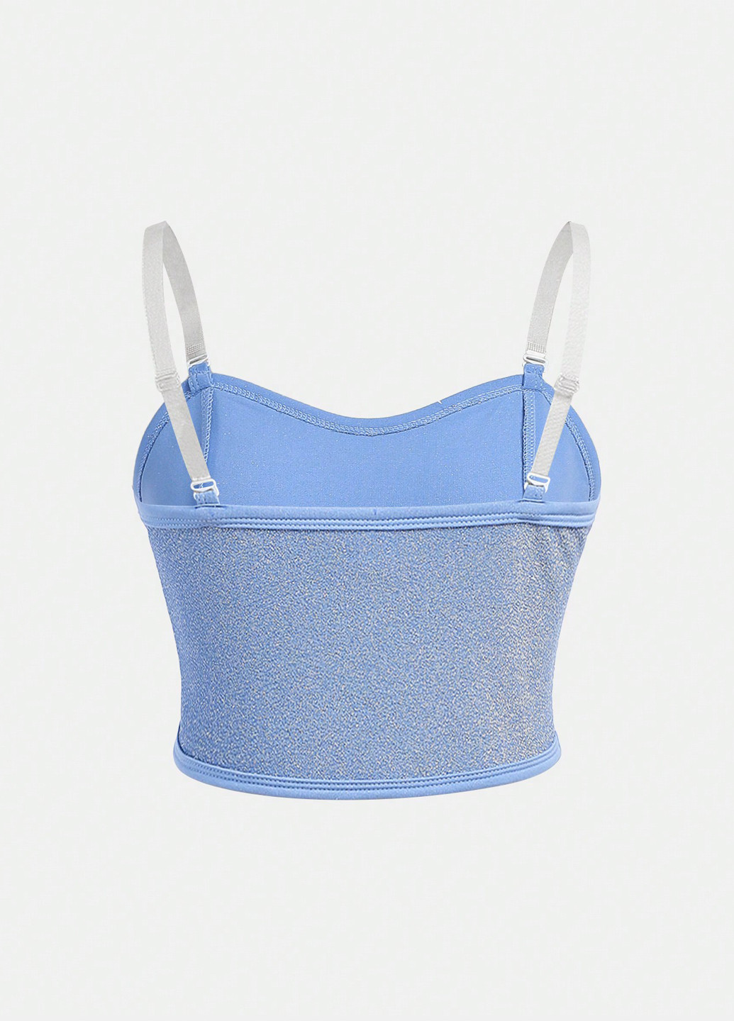 Голубой летний костюм (топ, брюки) SHEIN