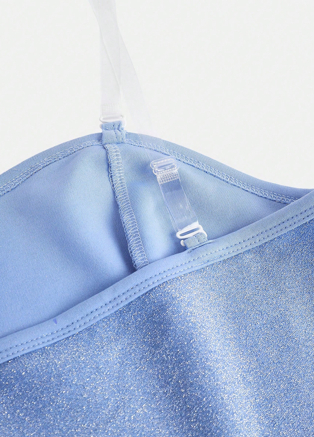 Голубой летний костюм (топ, брюки) SHEIN