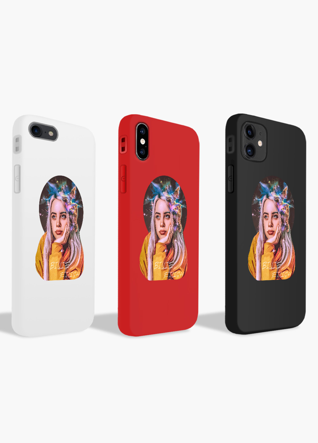 Чехол силиконовый Apple Iphone 8 plus Билли Айлиш (Billie Eilish) (6154-1605) MobiPrint (219536803)