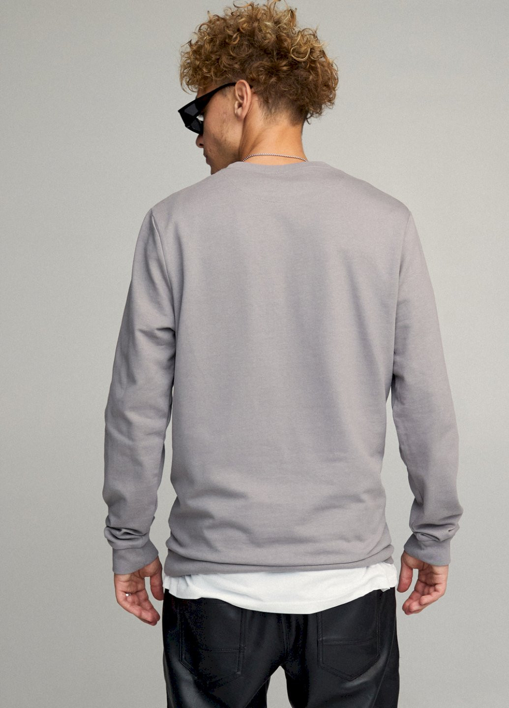 Серый свитшот мужской basic /no flis/ YAPPI (252259194)