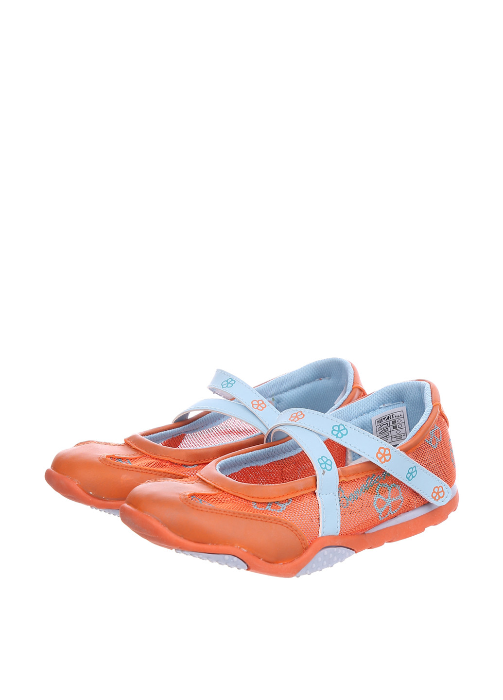 Оранжевые туфли без каблука United Colors of Benetton