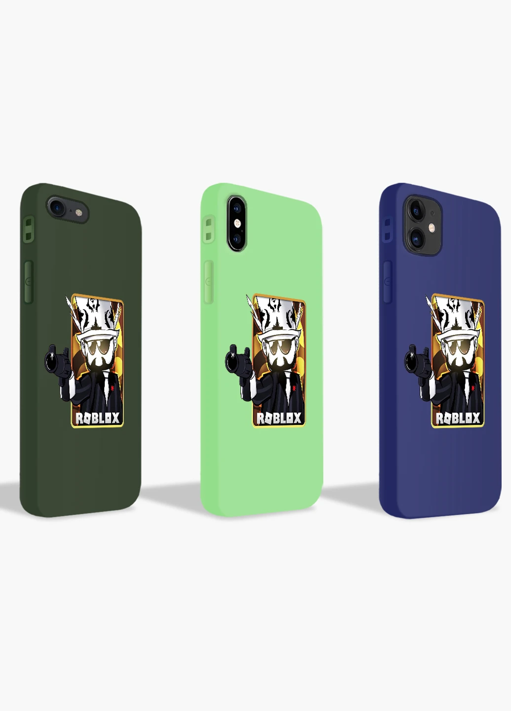 Чохол силіконовий Apple Iphone 8 Роблокс (Roblox) Білий (6151-1222) MobiPrint (219333646)