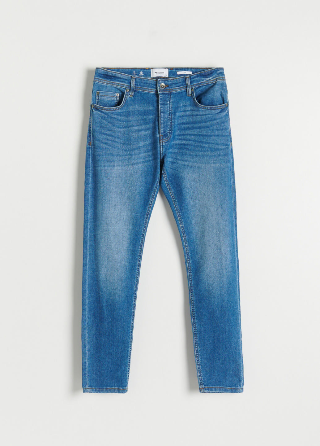 Синие демисезонные прямые джинсы Reserved