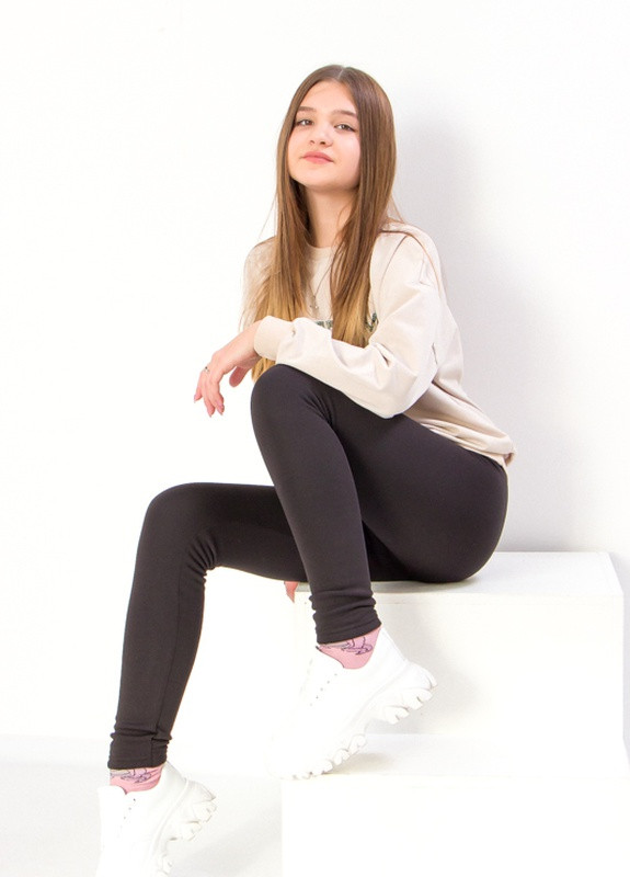 Лосины подростковые для девочки на меху р. 170 Черный Носи Своє (-085-1-v13) Носи своє 6000 (256549602)