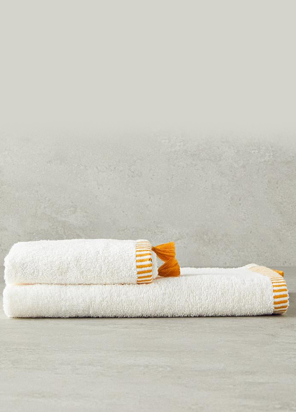 English Home полотенце для рук, 30х45 см полоска желтый производство - Турция