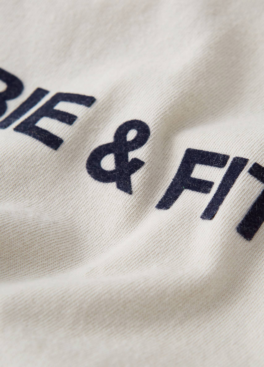 Светло-бежевая футболка Abercrombie & Fitch