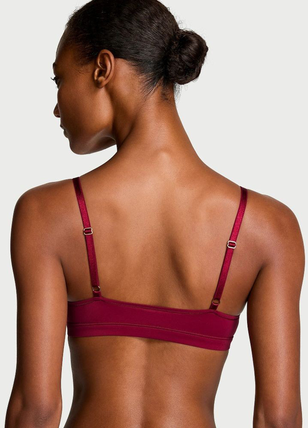 Бордовий демісезонний комплект (бюстгальтер, трусики) Victoria's Secret