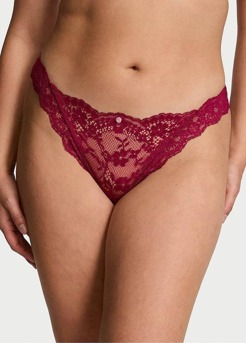 Бордовий демісезонний комплект (бюстгальтер, трусики) Victoria's Secret