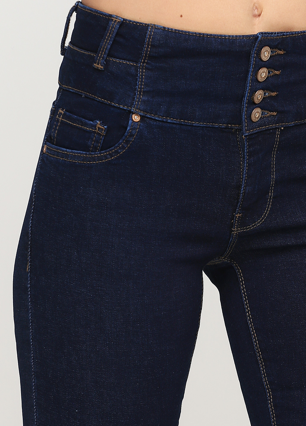 Темно-синие демисезонные скинни джинсы C&A