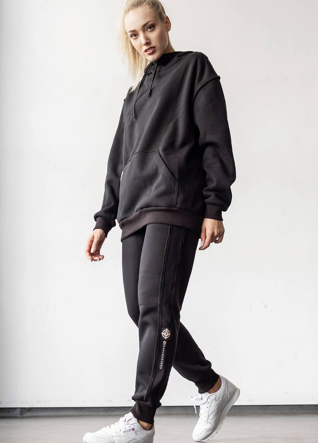 Худи на флисе со швами наизнанку TOTALFIT (265150765)