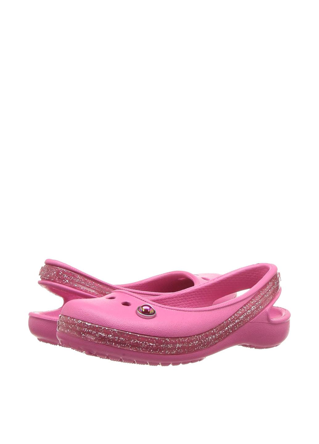 Сандалії Crocs однотонне рожеве кежуал