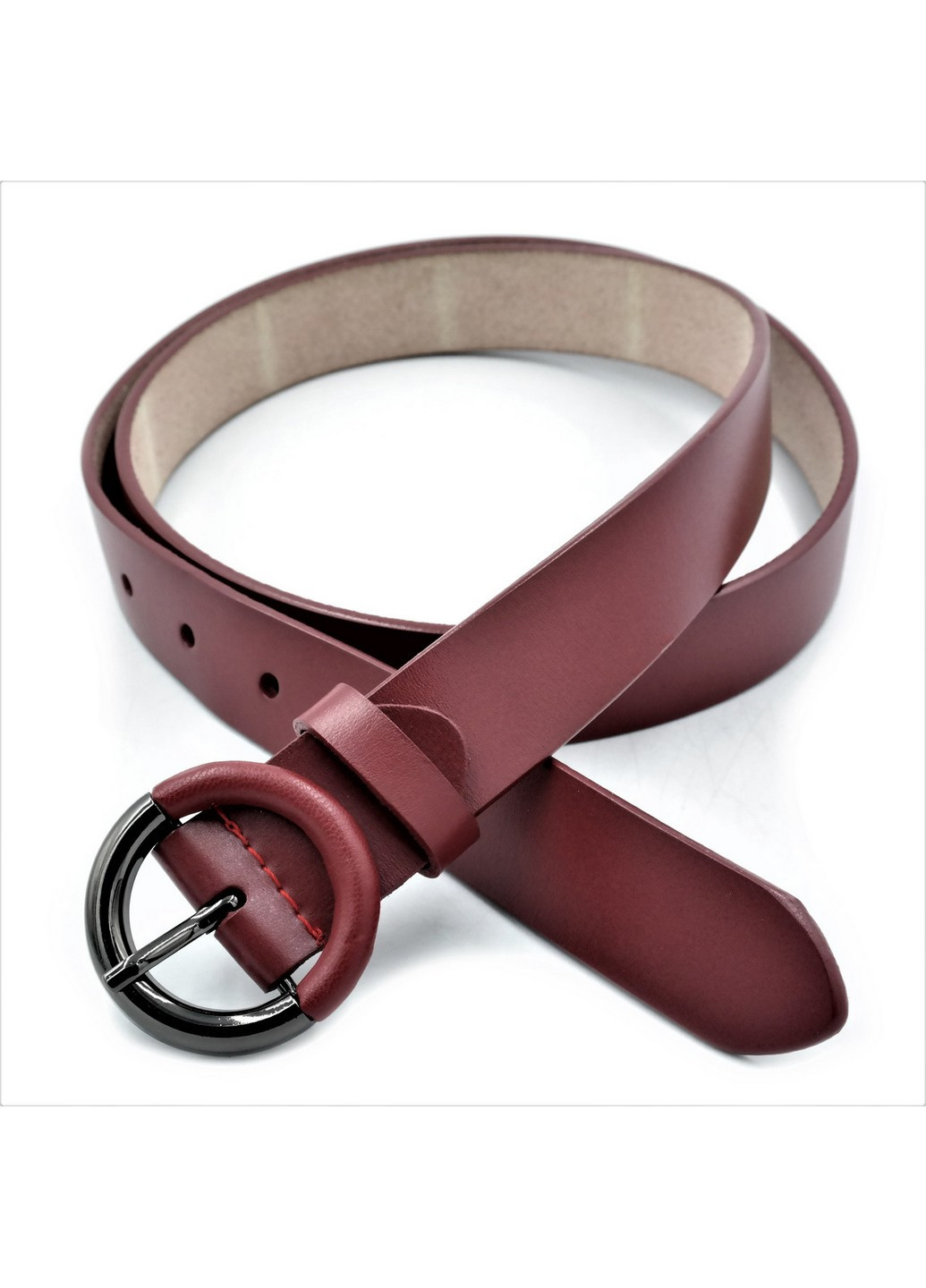 Шкіряний ремінь жіночий 105-115х3 см Weatro (211366720)