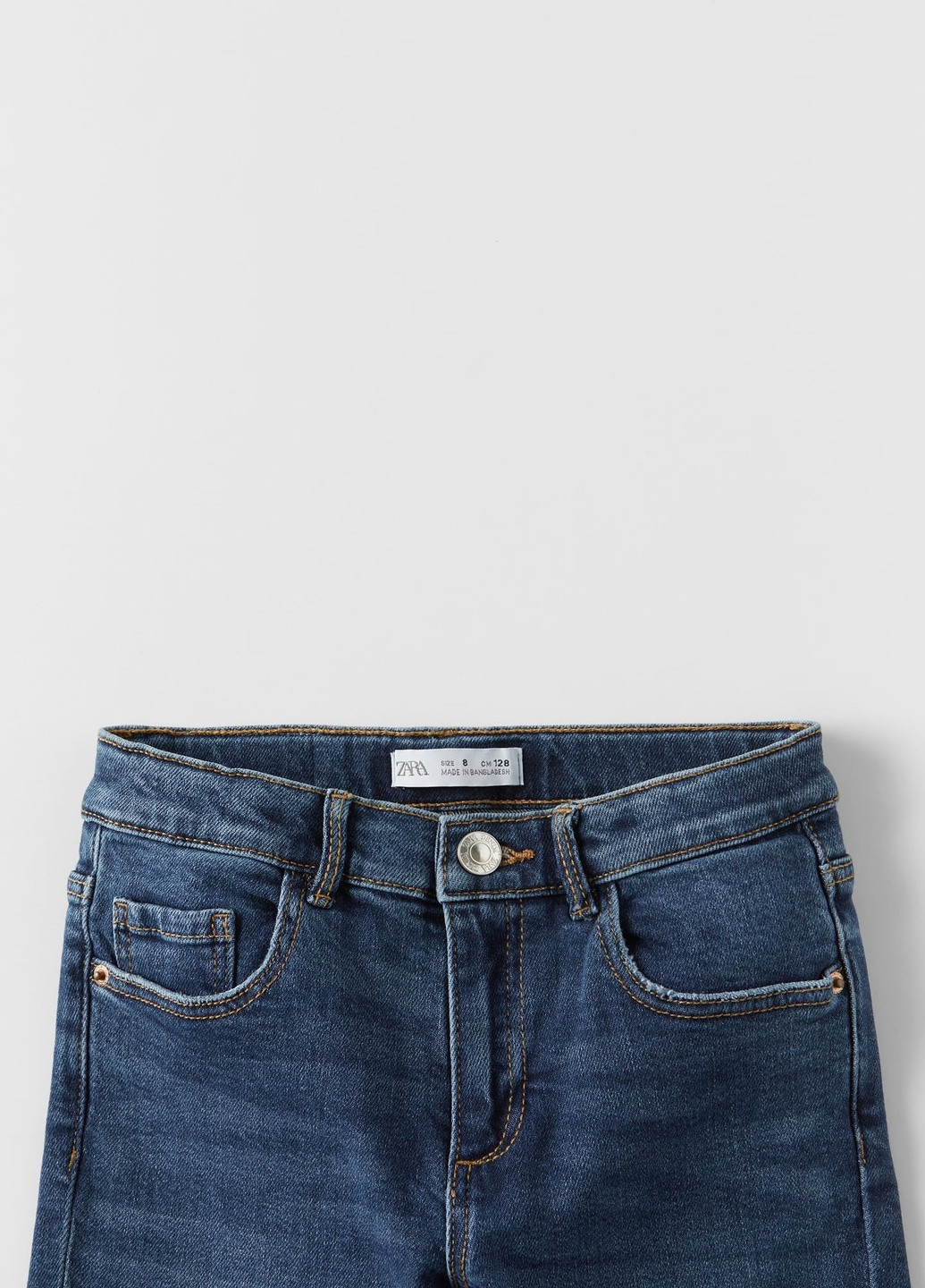 Синие демисезонные скинни джинсы для девочки 7147700407 Zara