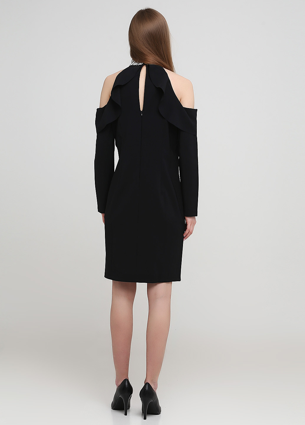 Чорна коктейльна плаття, сукня футляр Heine однотонна