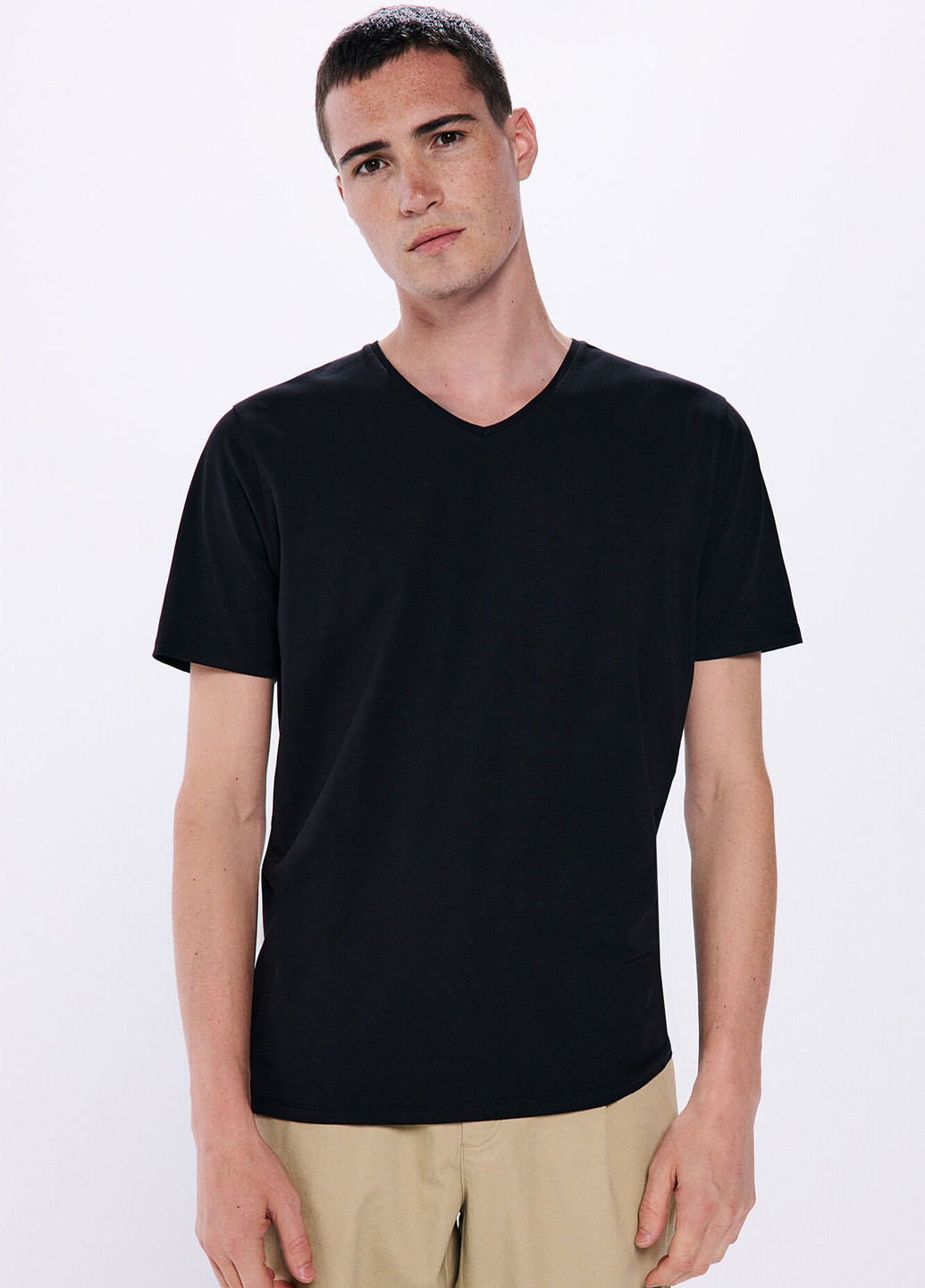 Черная футболка Springfield