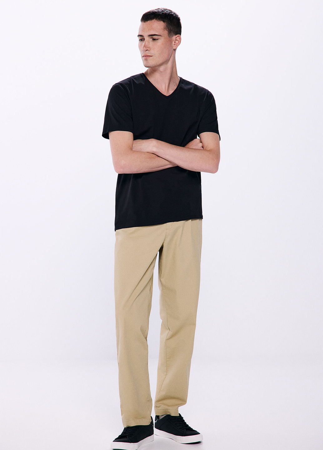 Черная футболка Springfield