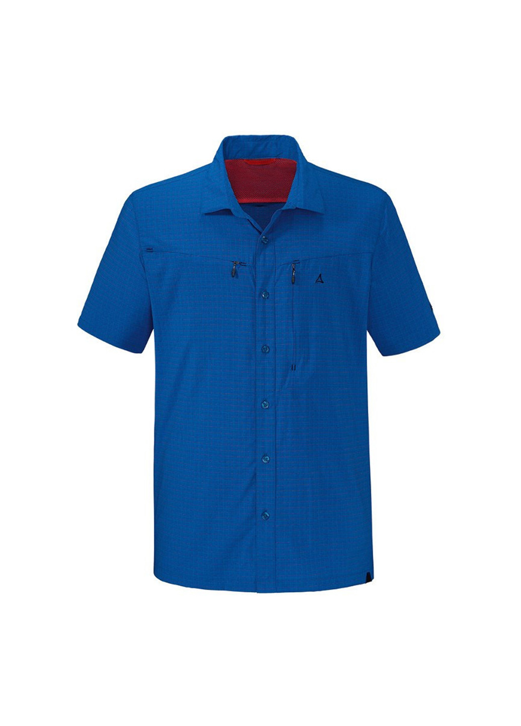 Светло-синяя кэжуал рубашка однотонная Schoffel