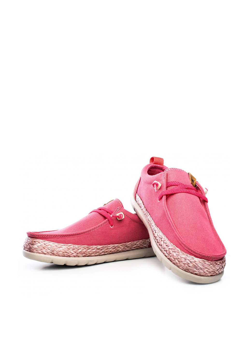 Розовые мокасины Wrangler с логотипом, с белой подошвой