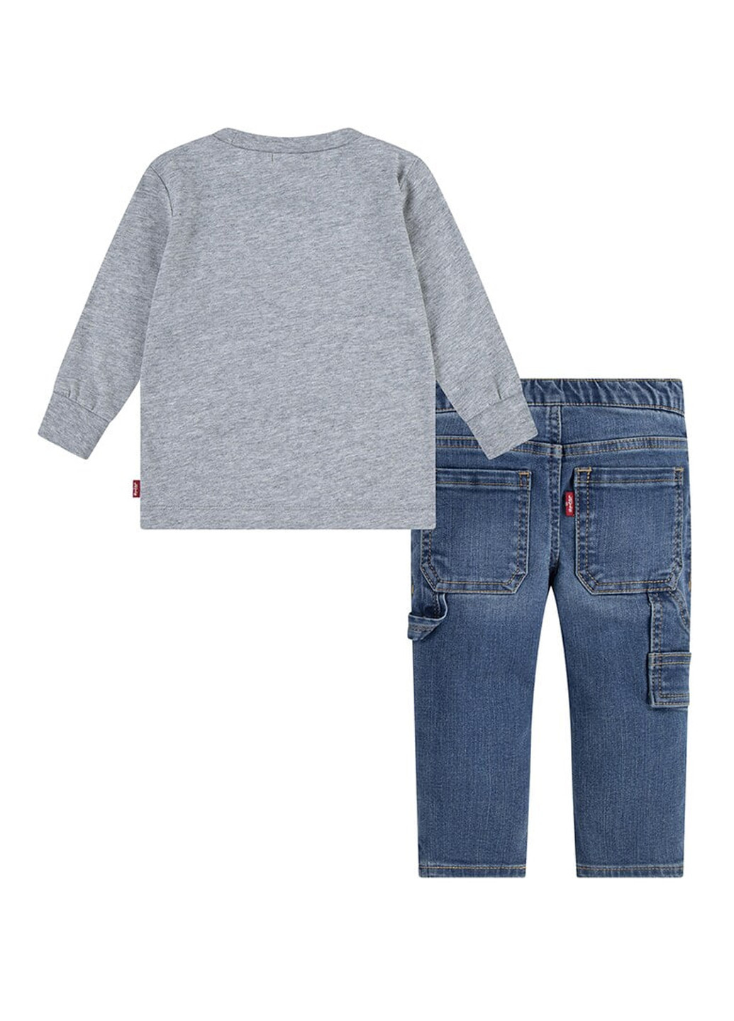 Сіро-синій демісезонний комплект (світшот, джинси) Levi's