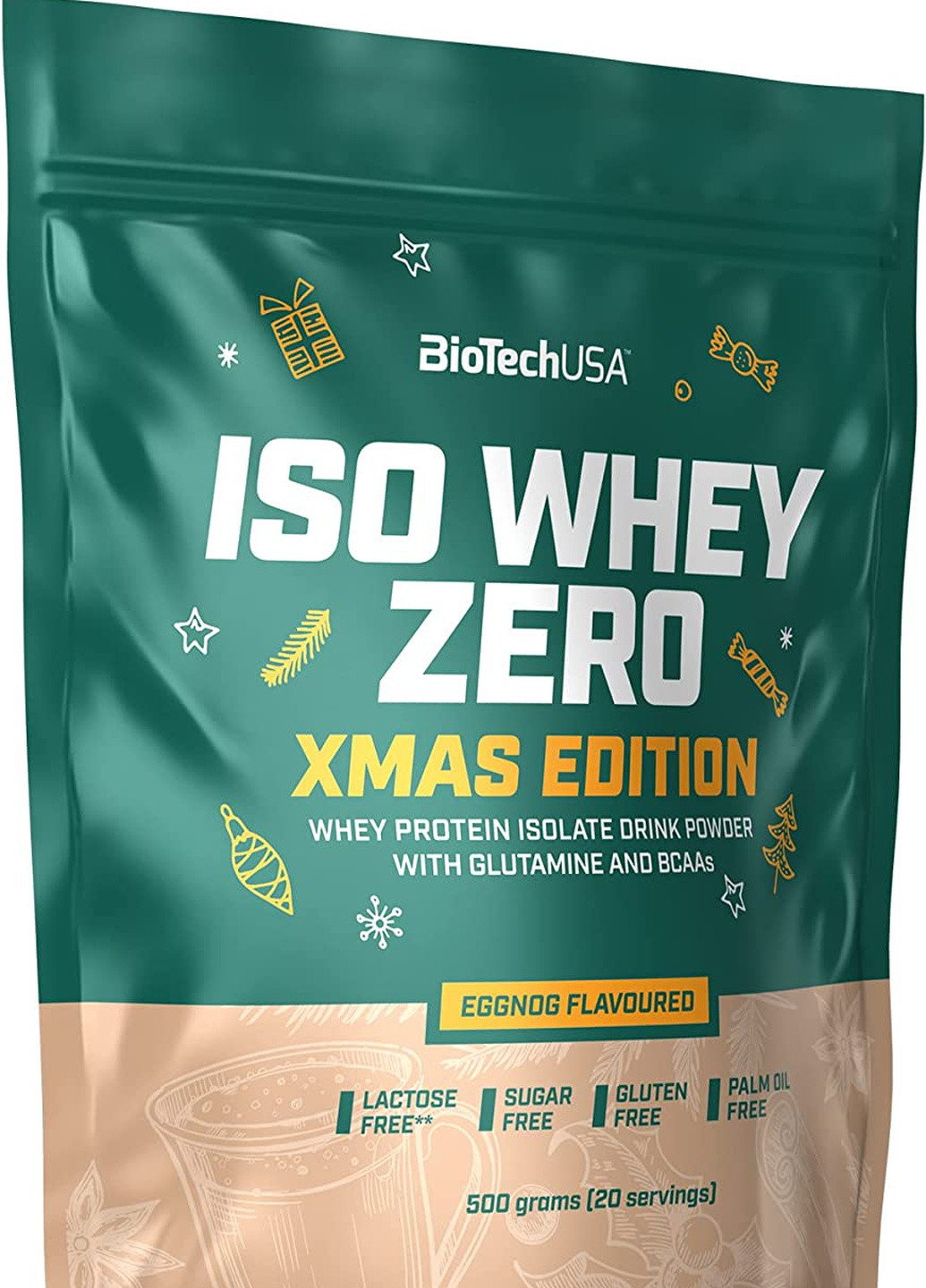 Протеин Iso Whey Zero NEW! 500 g (Eggnog) Biotech (254953060)
