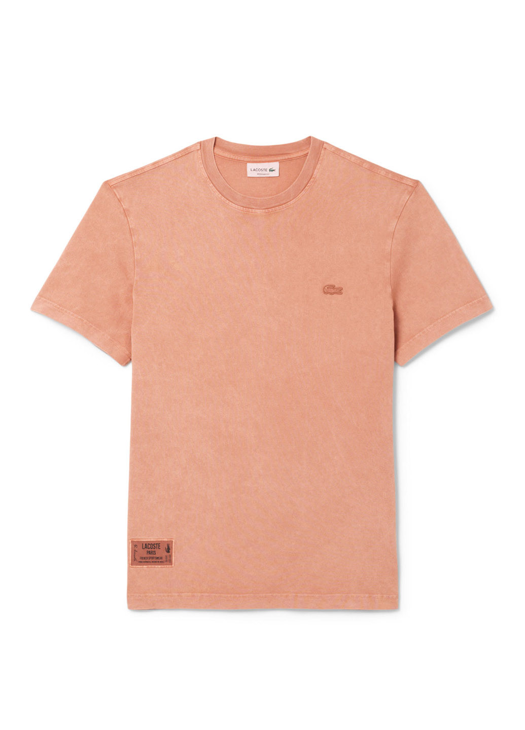 Светло-оранжевая футболка Lacoste