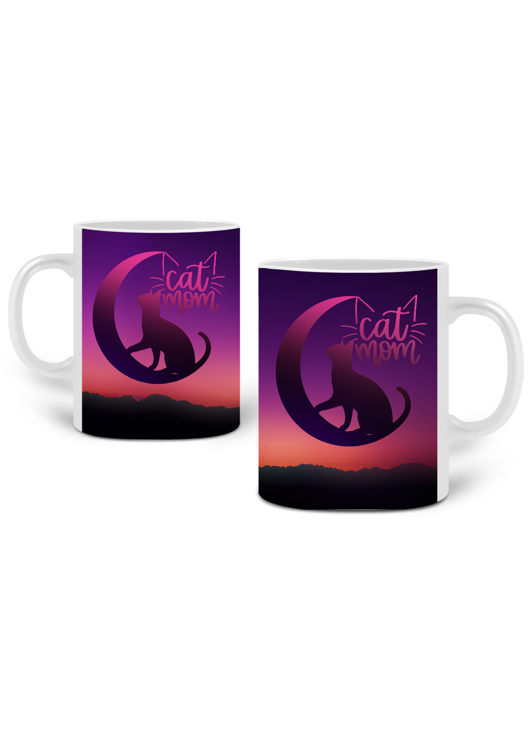 Кружка Cat Mom 330 мл горнятко керамічне (20259-2845) MobiPrint (221743187)