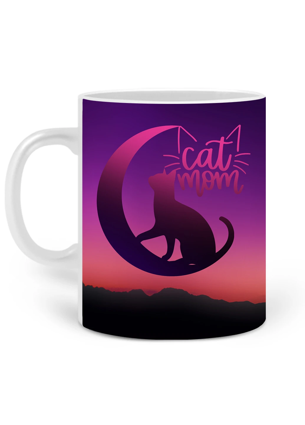 Кружка Cat Mom 330 мл горнятко керамічне (20259-2845) MobiPrint (221743187)
