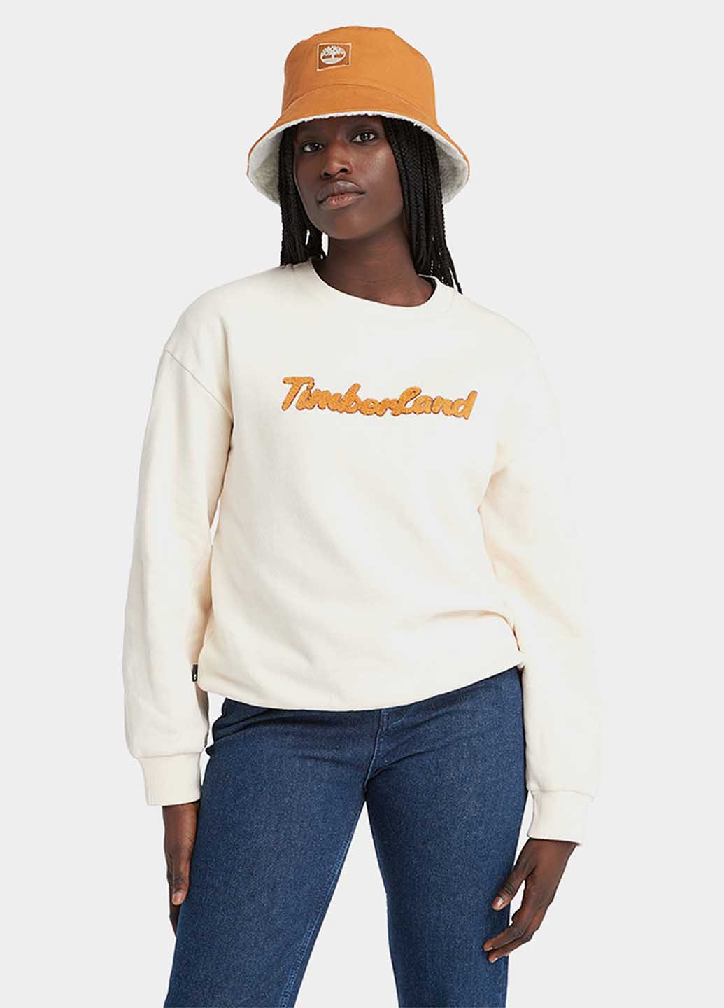 Білий світшот Timberland напис вишивка (327485654)