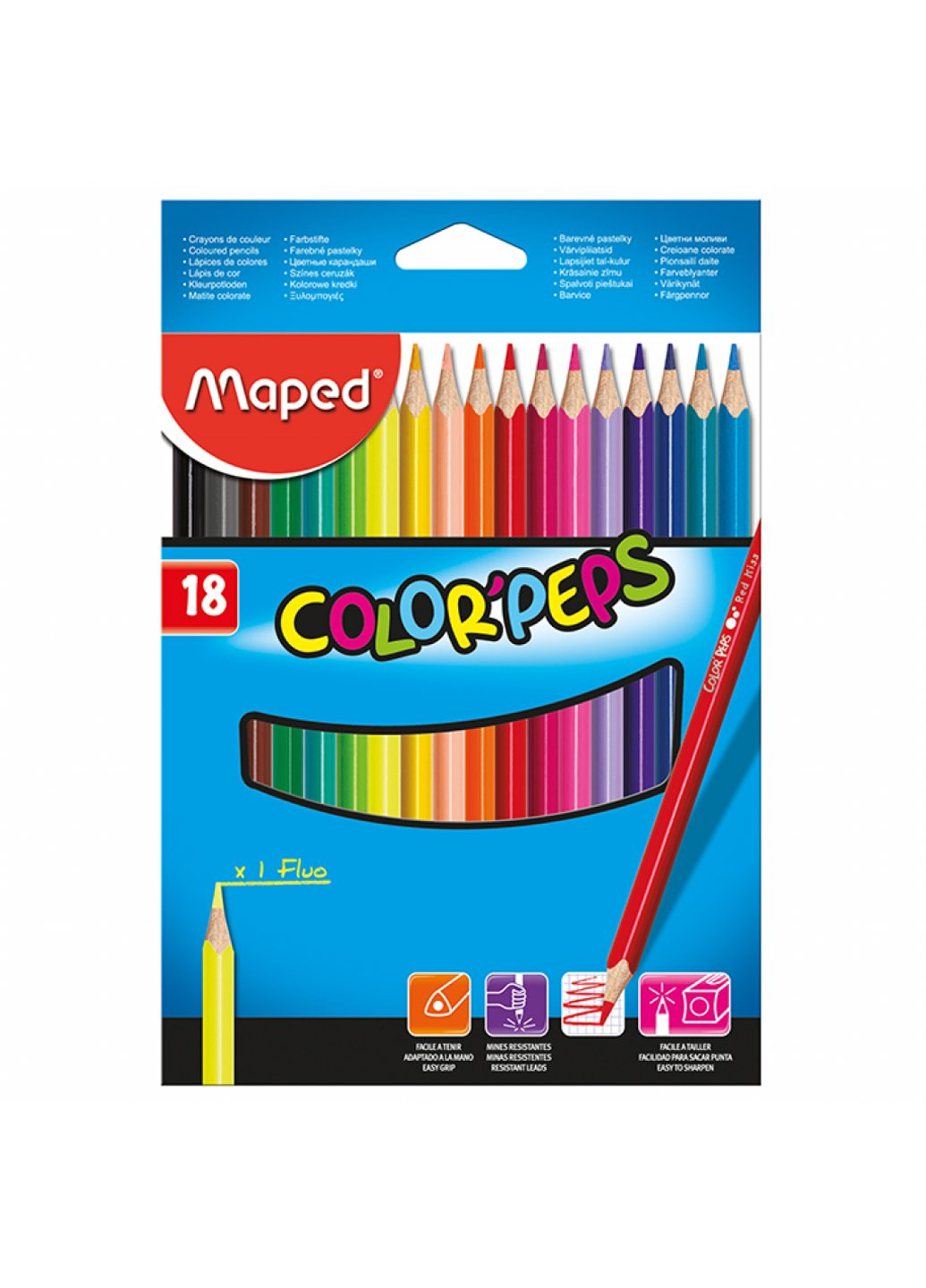 Карандаши цветные Color Peps Classic 18 цв. (MP.183218) Maped (254068093)