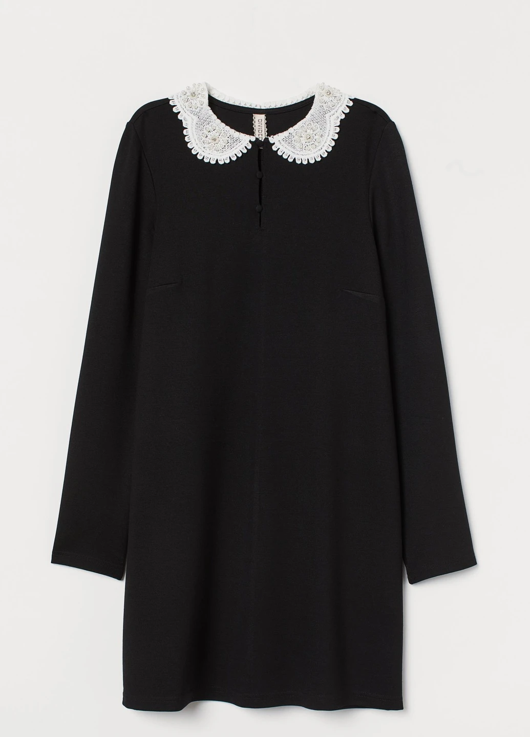 Черное кэжуал платье H&M однотонное