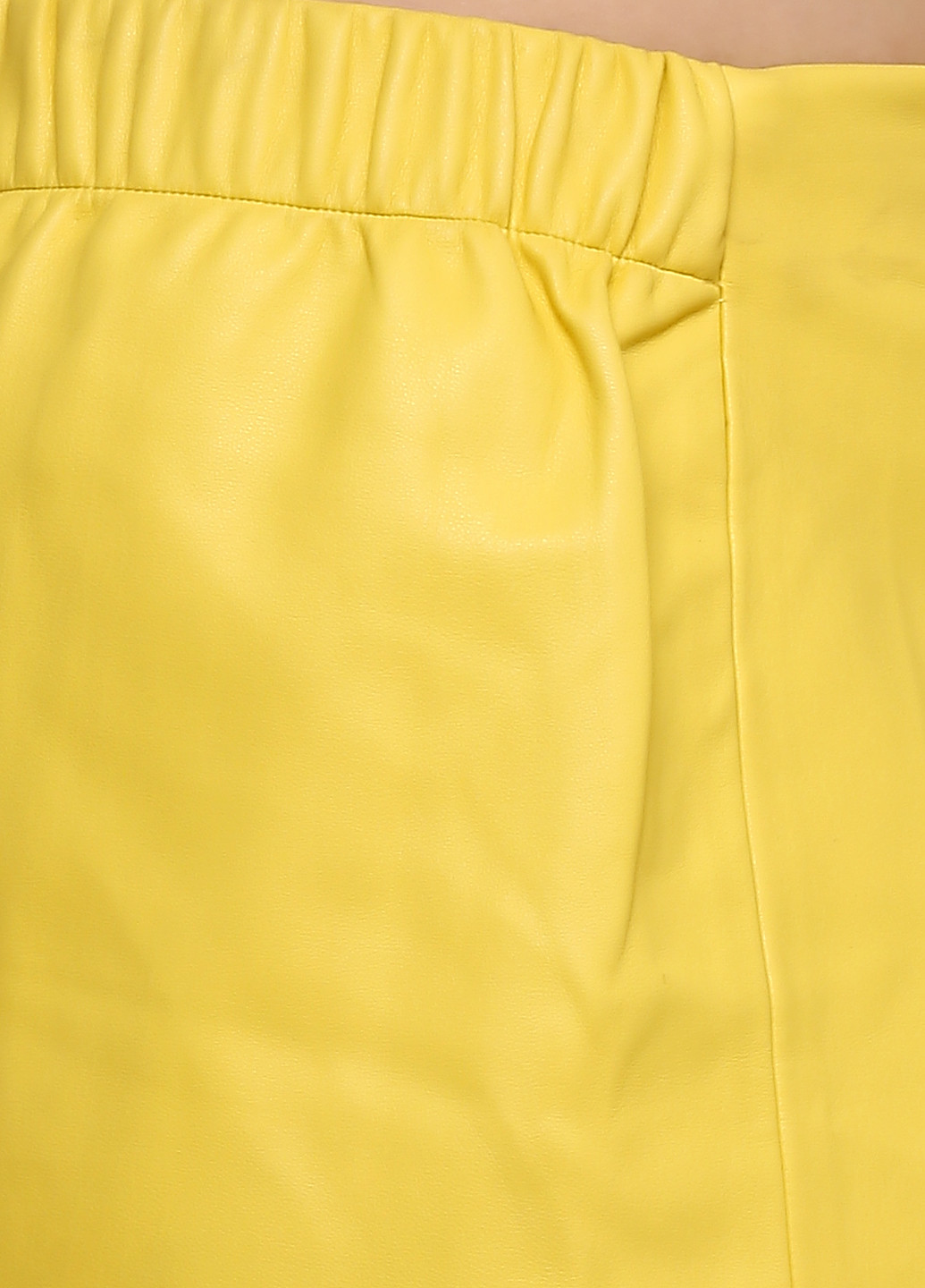 Желтая кэжуал однотонная юбка Zara