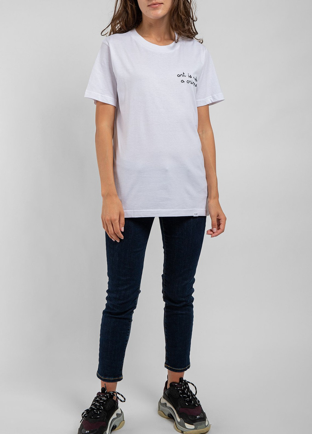 Біла футболка з принтом на спині Ko Samui - (250382530)