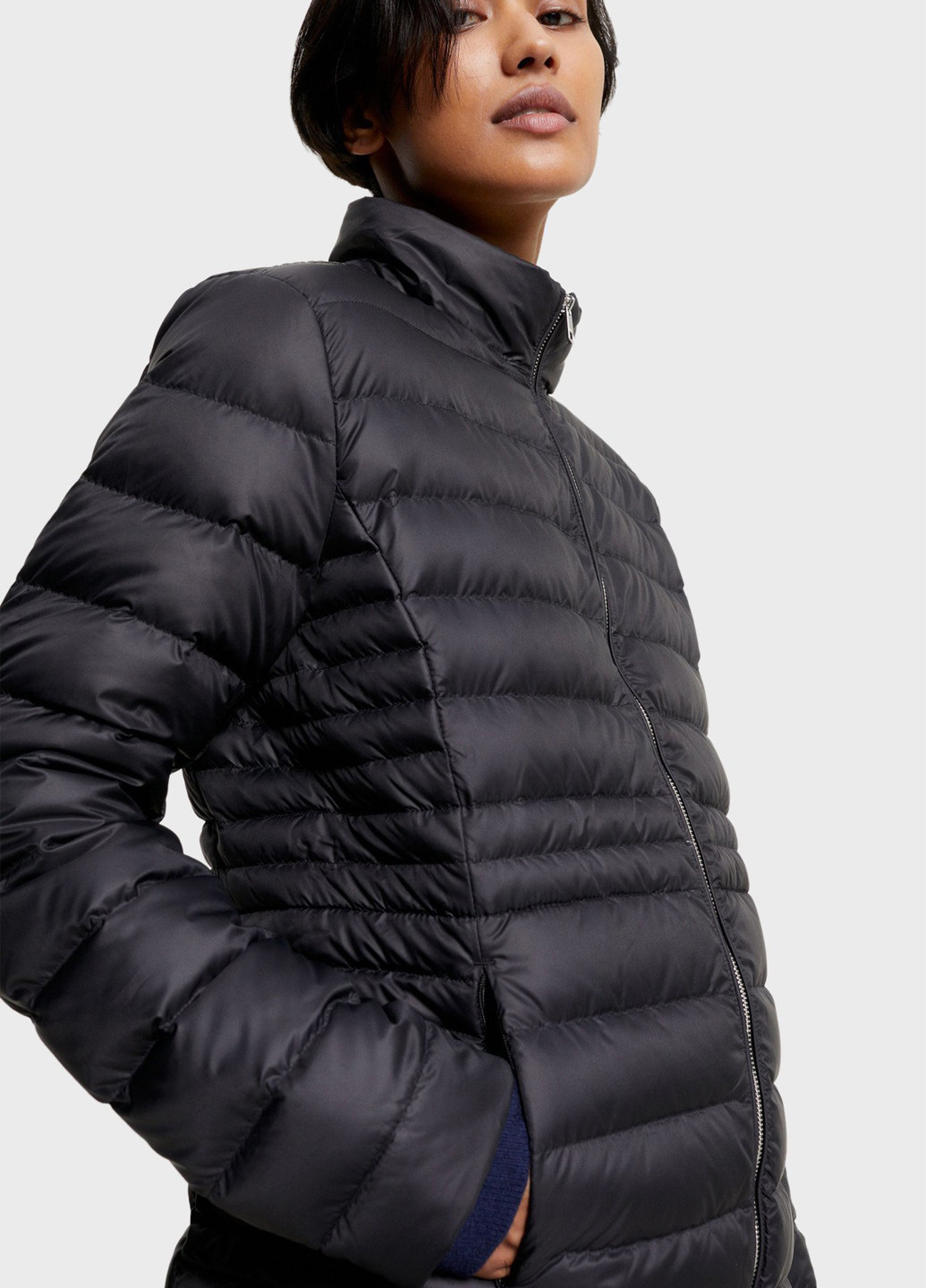 Чорний демісезонний Пуховик Tommy Hilfiger