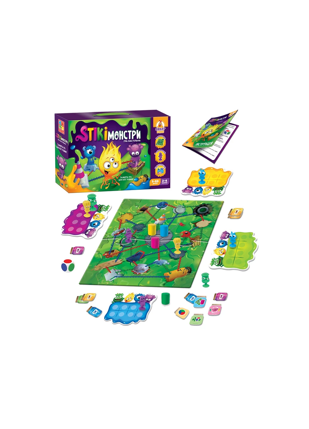 Настольная игра Стикимонстры Vladi toys VT8055-35 (255292353)