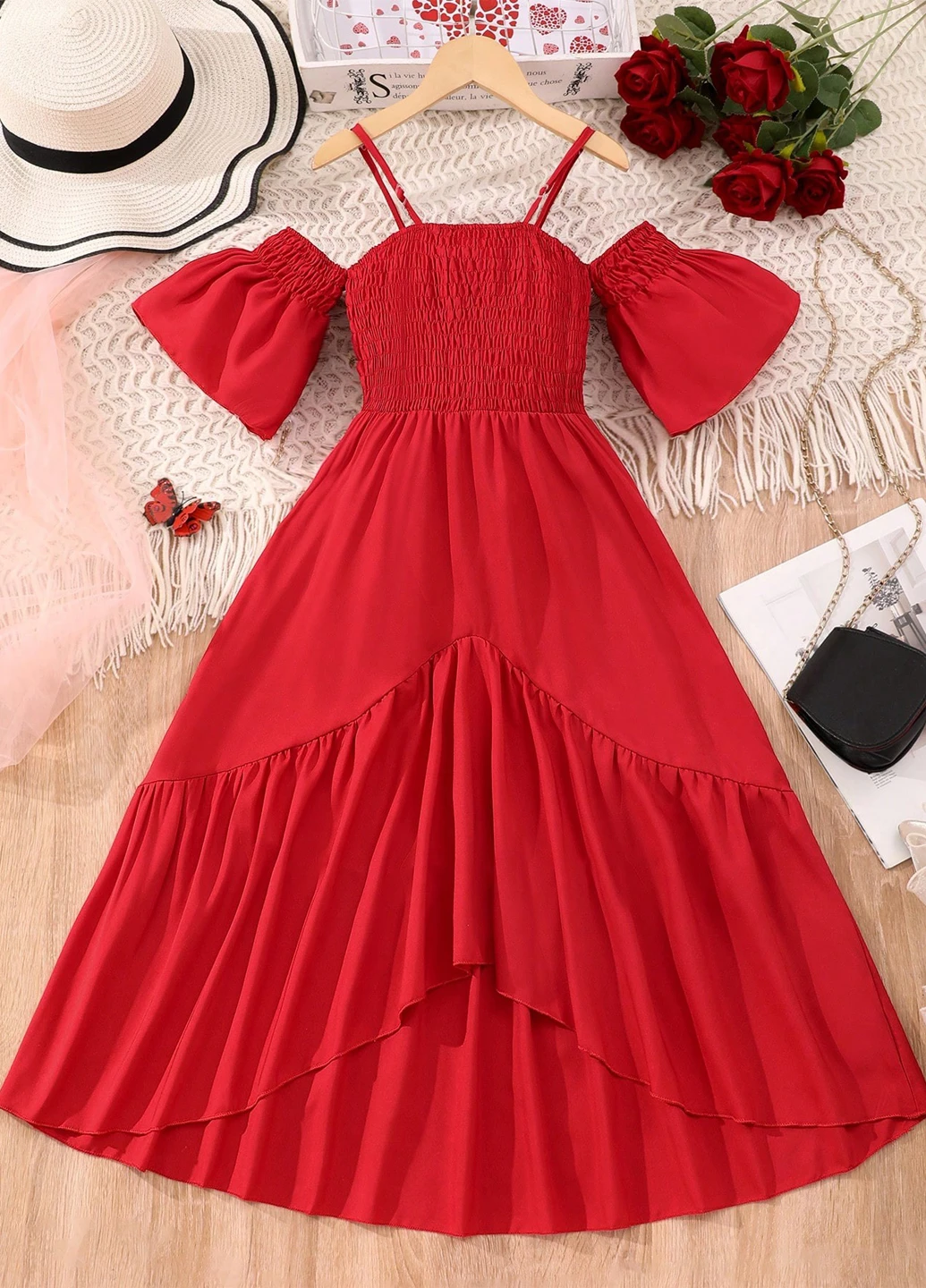 Красное платье SHEIN (316506173)