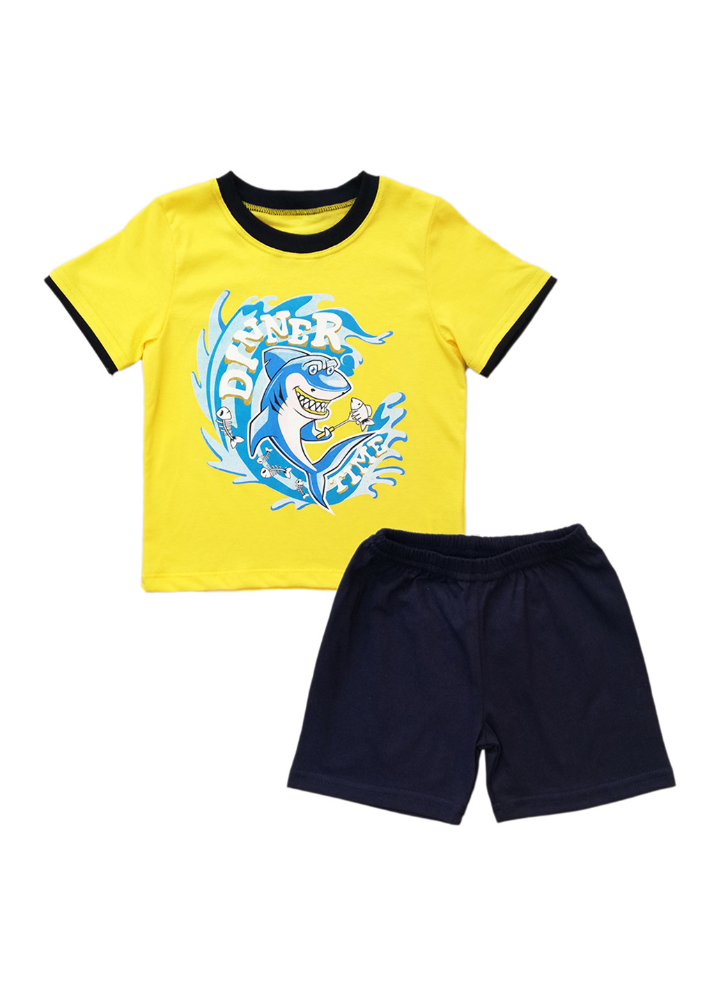Желтый летний комплект (футболка, шорты) AV Style