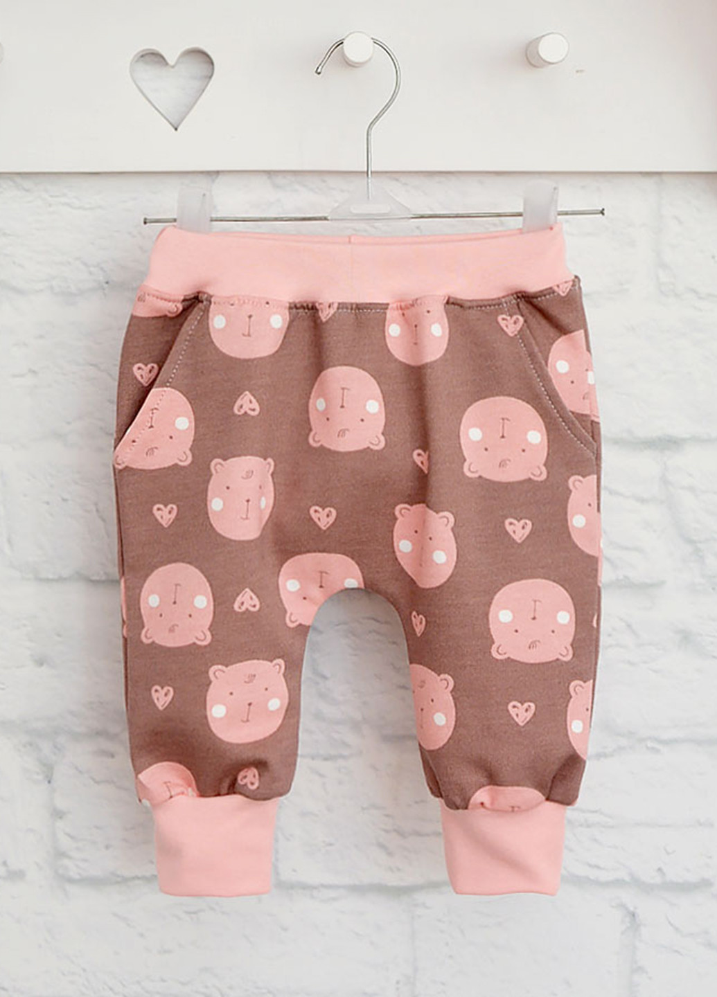 Коричневые домашние, повседневный демисезонные джоггеры брюки Blanka