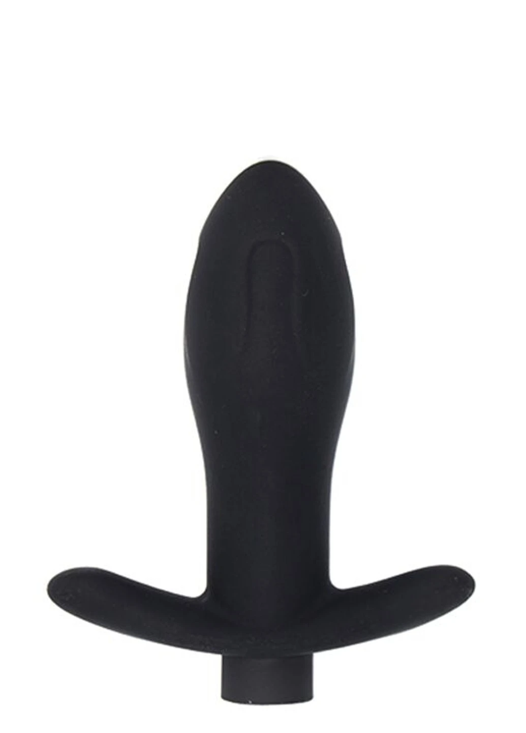 Анальная пробка с вибрацией Attraction Toys №87 Black перезаряжаемая, длина 11см, диаметр 3,5см MAI (254953831)