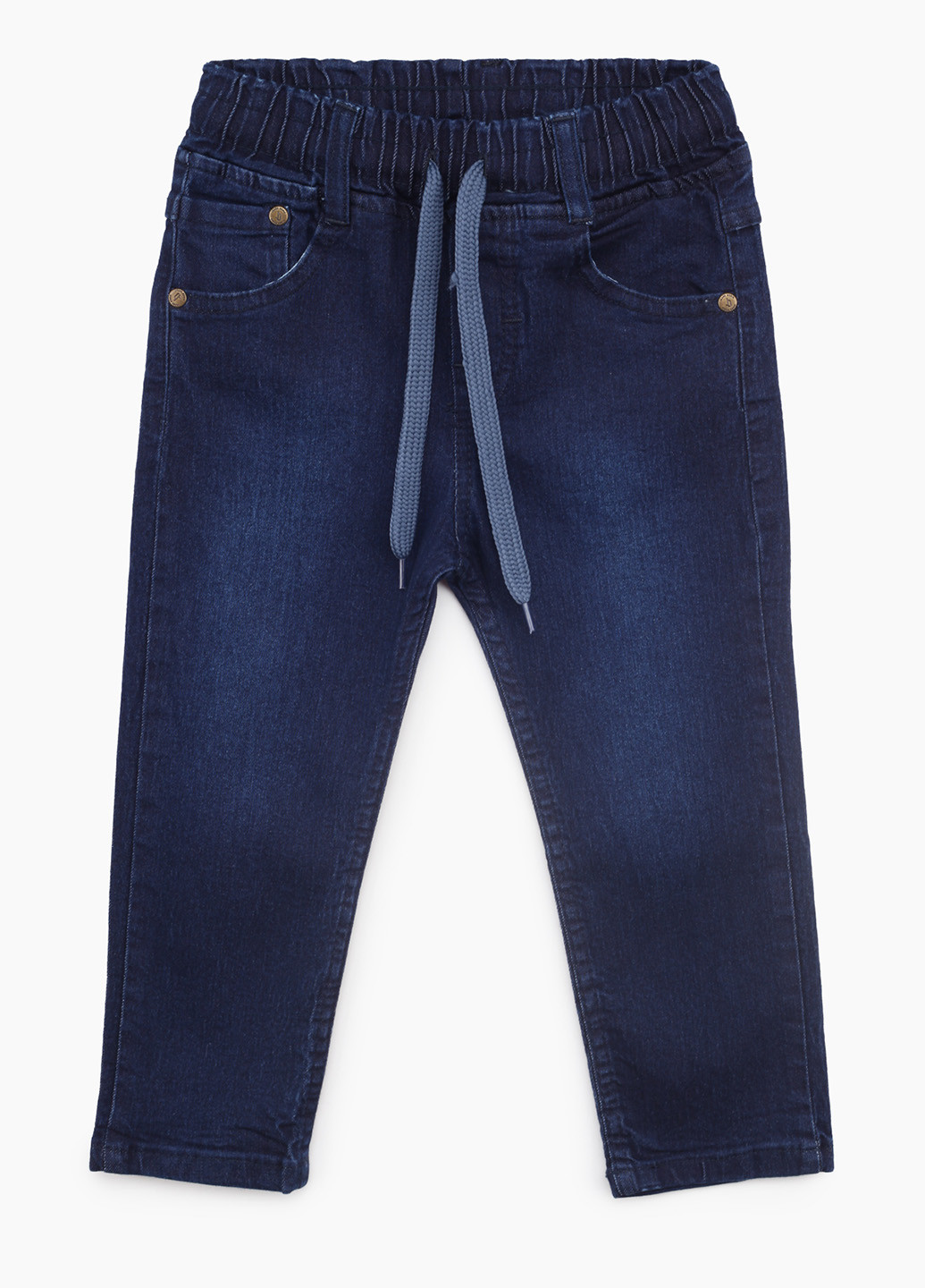 Темно-синие демисезонные прямые джинсы Pitiki