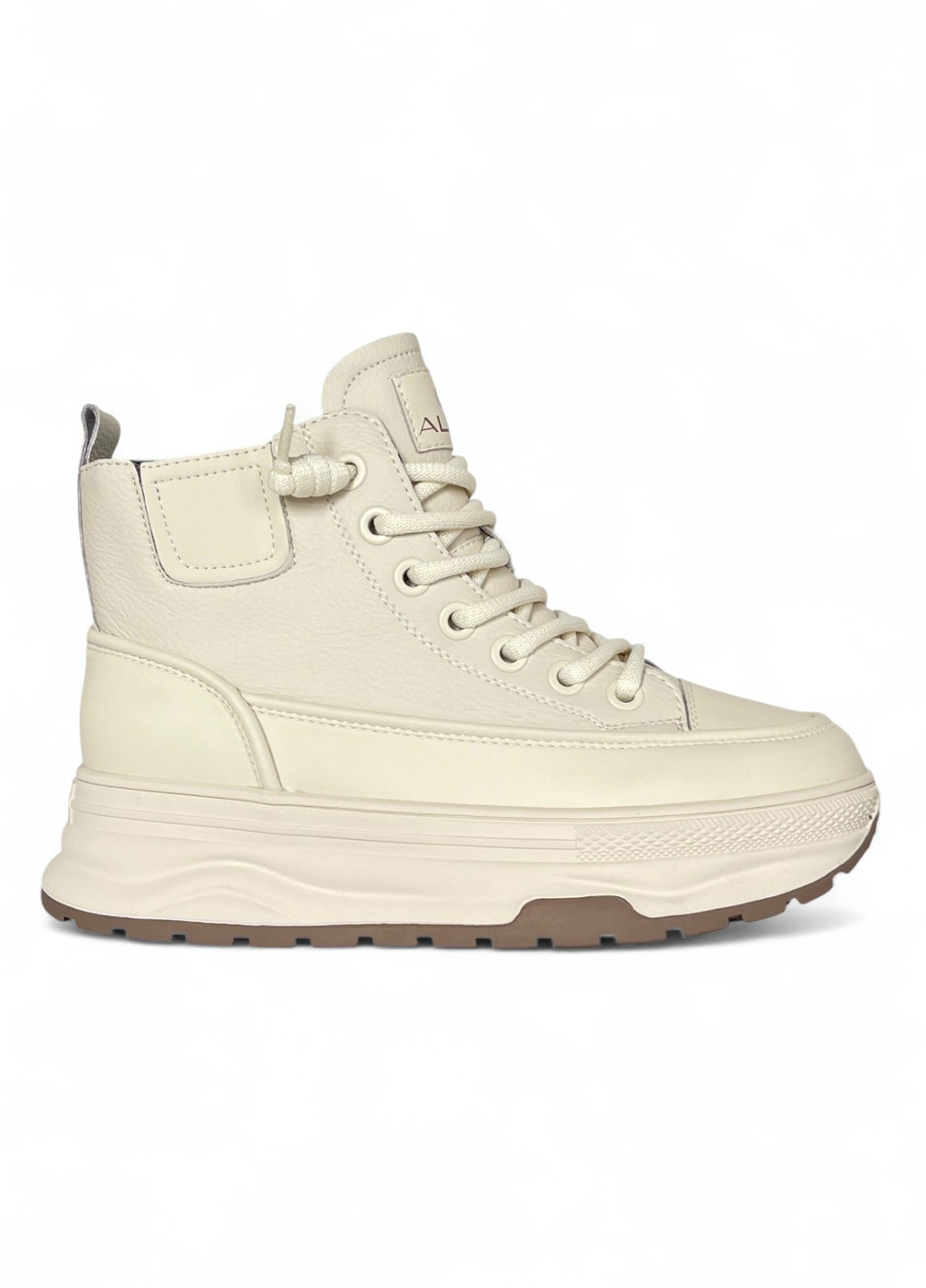 Осенние ботинки ALLSY с логотипом, со шнуровкой из натурального нубука