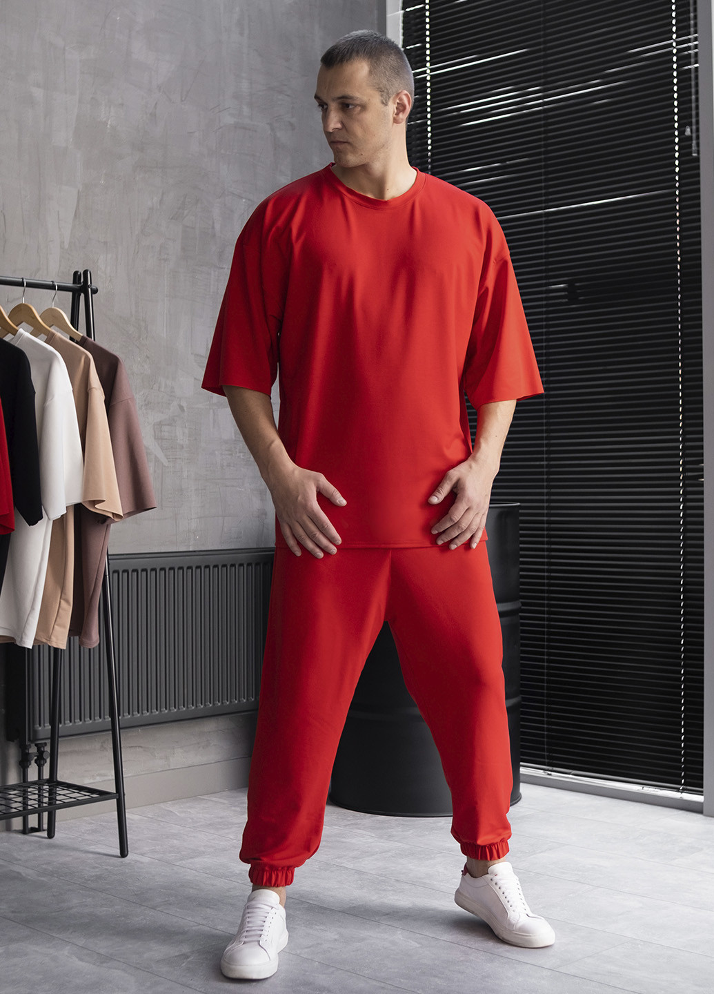 Червоний костюм oversize ShopnGo