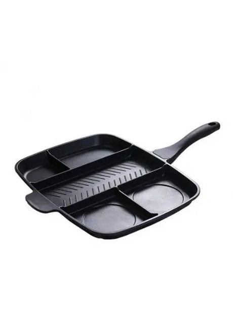 Сковорода універсальна Magic Pan 5 в 1, побутова антипригарна сковорода на 5 відділень для кухні No Brand (253742726)