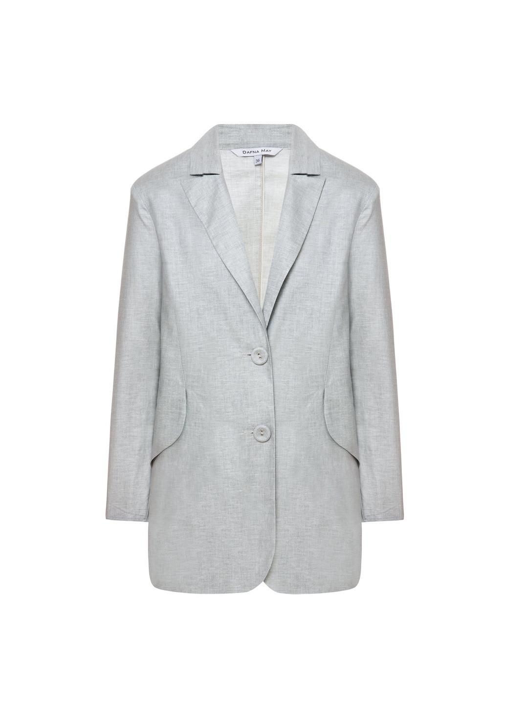 Синий женский жакет Dafna May однотонный - демисезонный