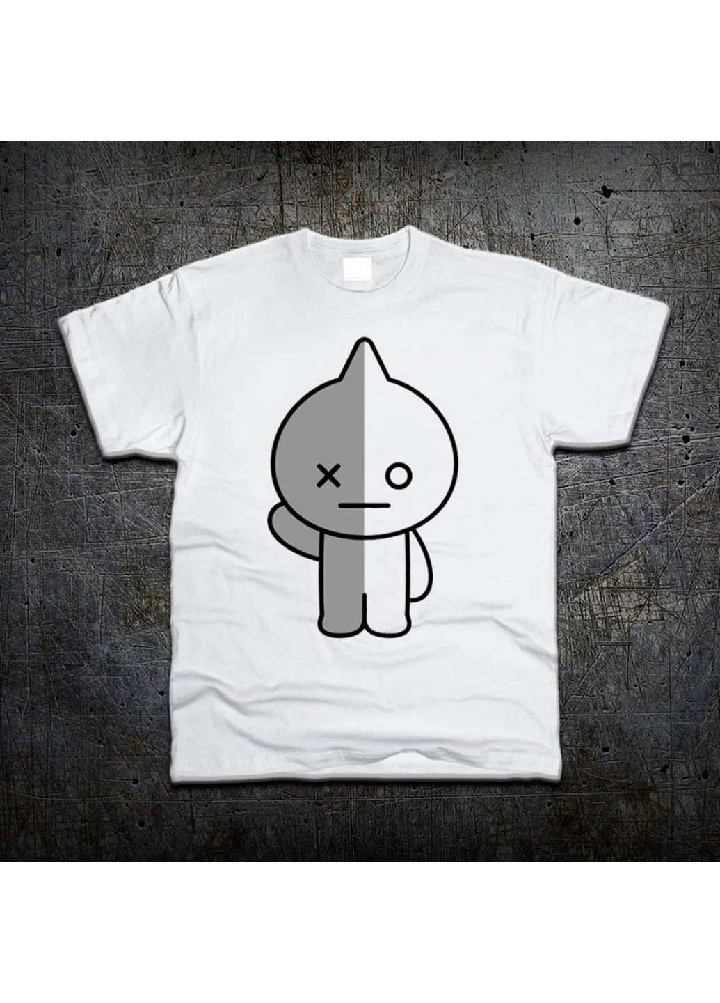Белая футболка Fruit of the Loom Робот Ван Van BT21 BTS