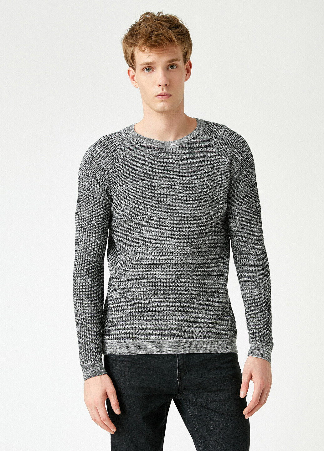 Серый демисезонный свитер джемпер KOTON