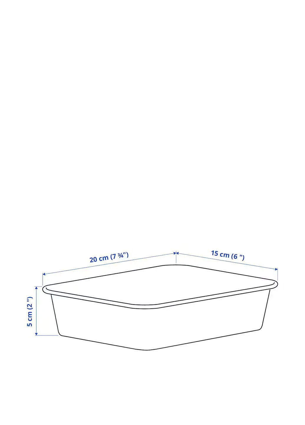 Органайзер (2 шт.), 15x20x5 см IKEA (265796112)