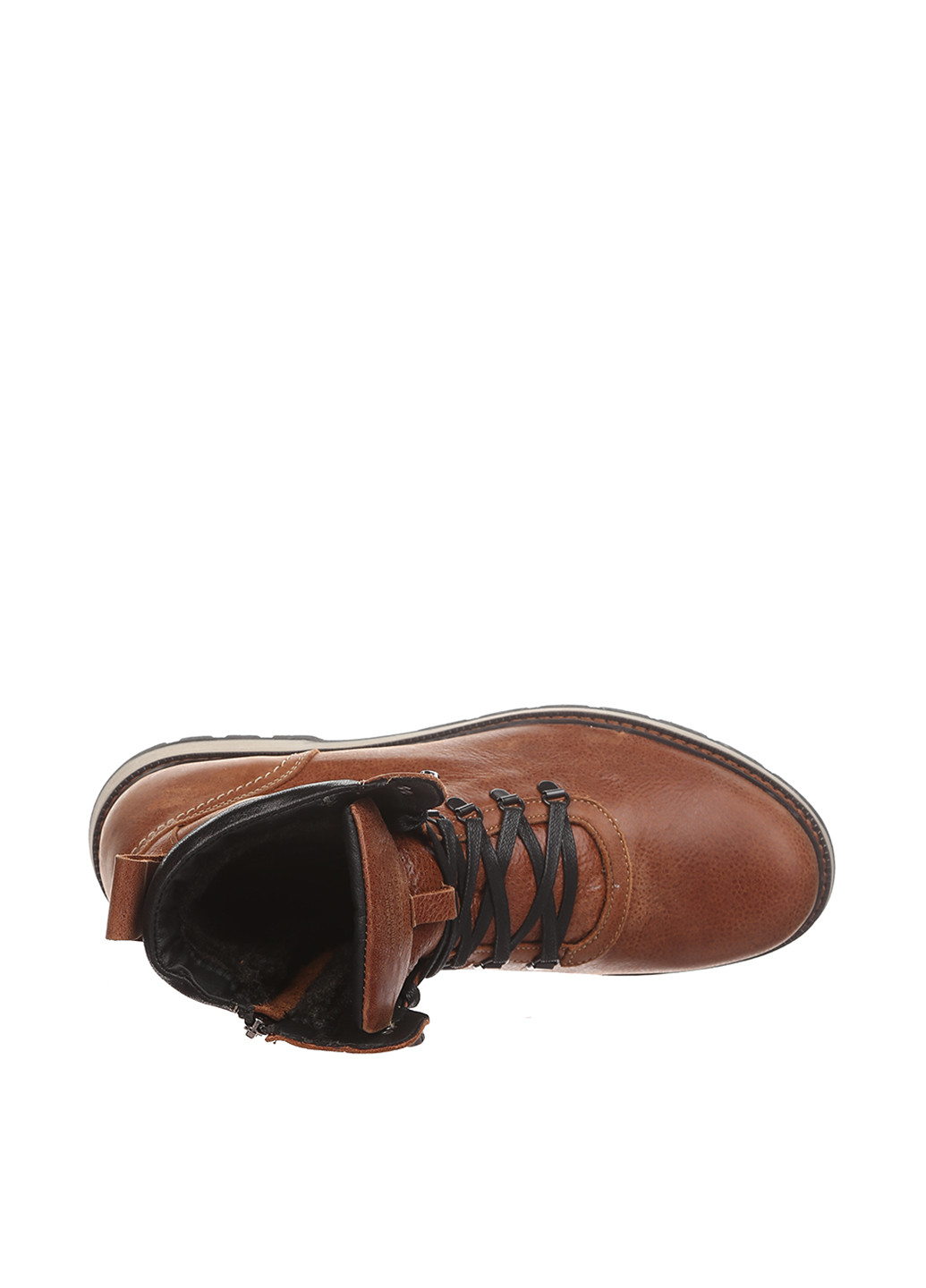 Коричневые зимние ботинки тимберленды Zangak