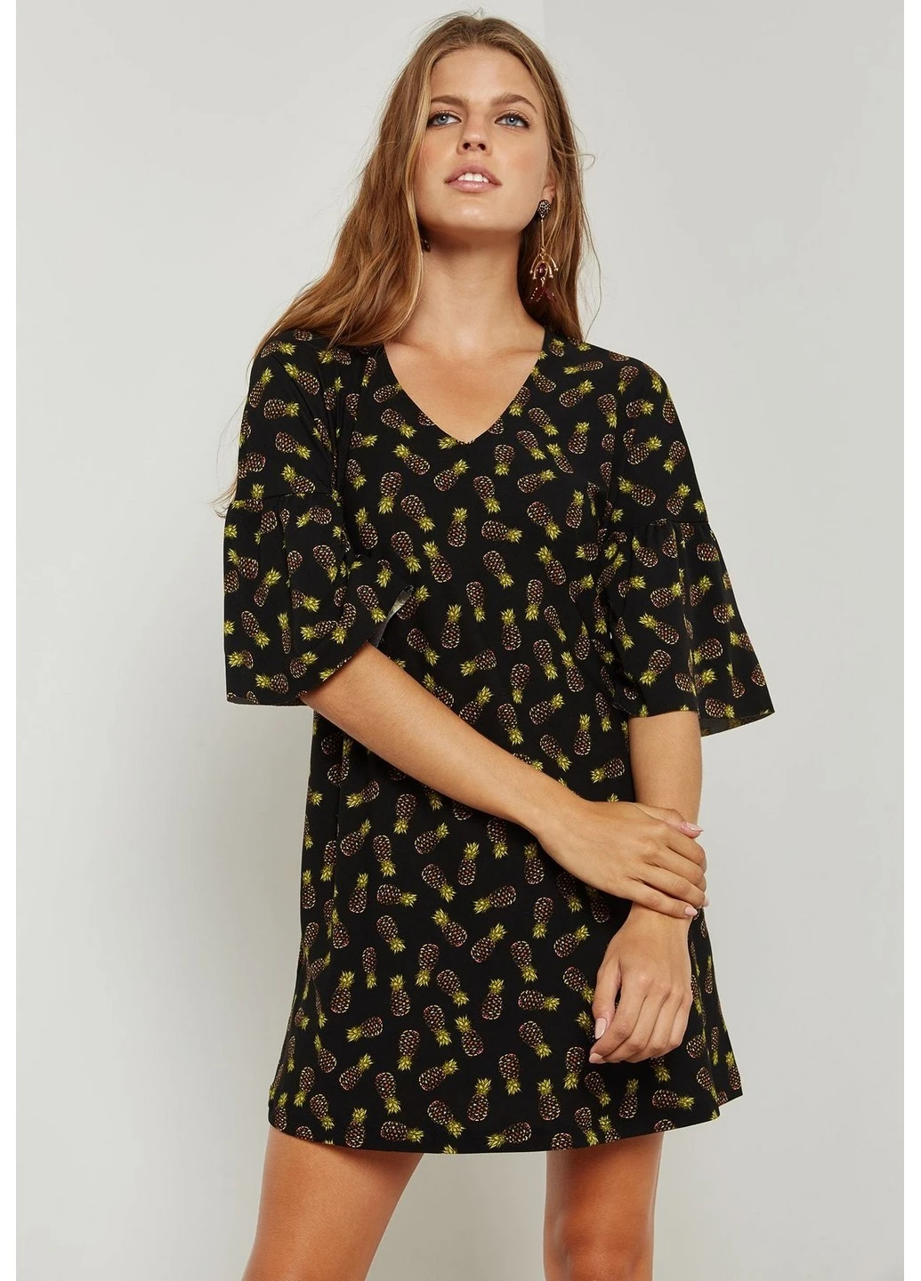 Черное кэжуал платье Mango однотонное