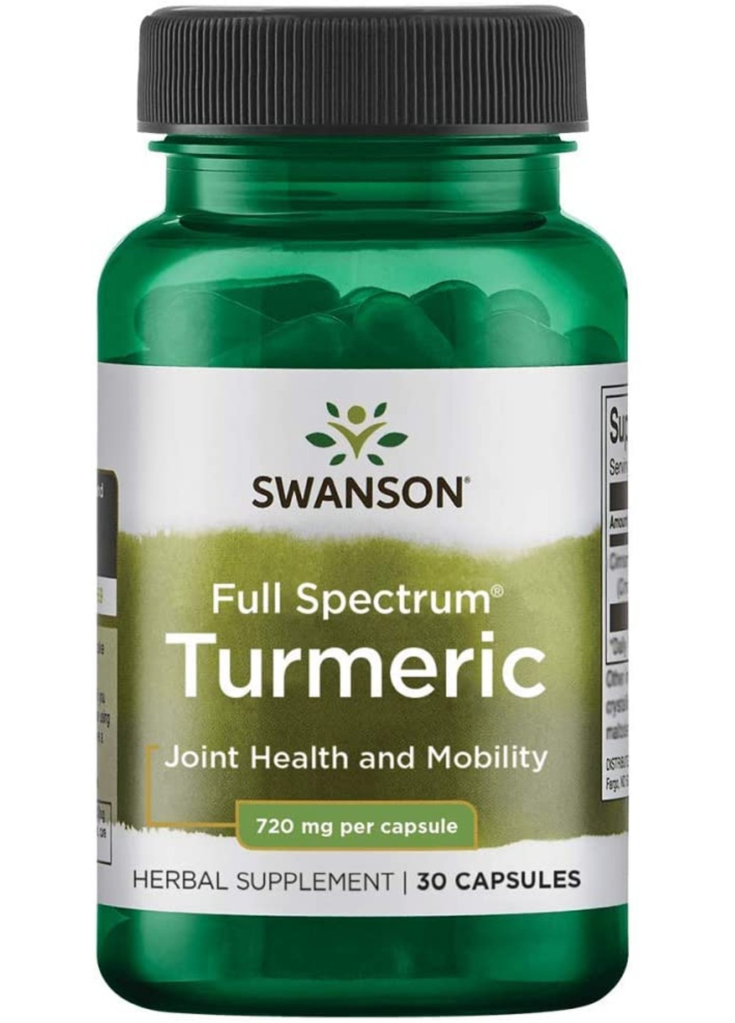 Куркума Turmeric 720 mg 30 капсул Swanson (255407822)
