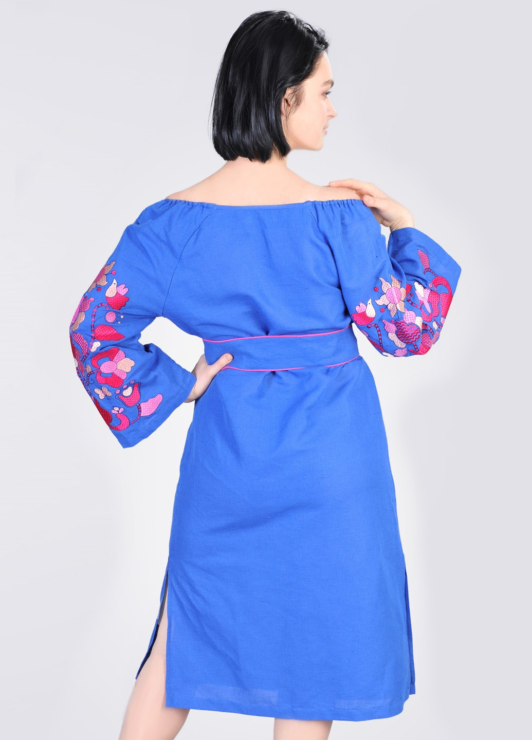 Платье вышиванка с крупными бусинами Egostyle (252537020)